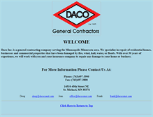 Tablet Screenshot of dacoconst.com